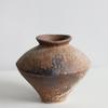 Wabi-Sabi Ceramic Vase: Retro, Handmade Pottery for Zen Flower Arrangements In Homes or Hotels.