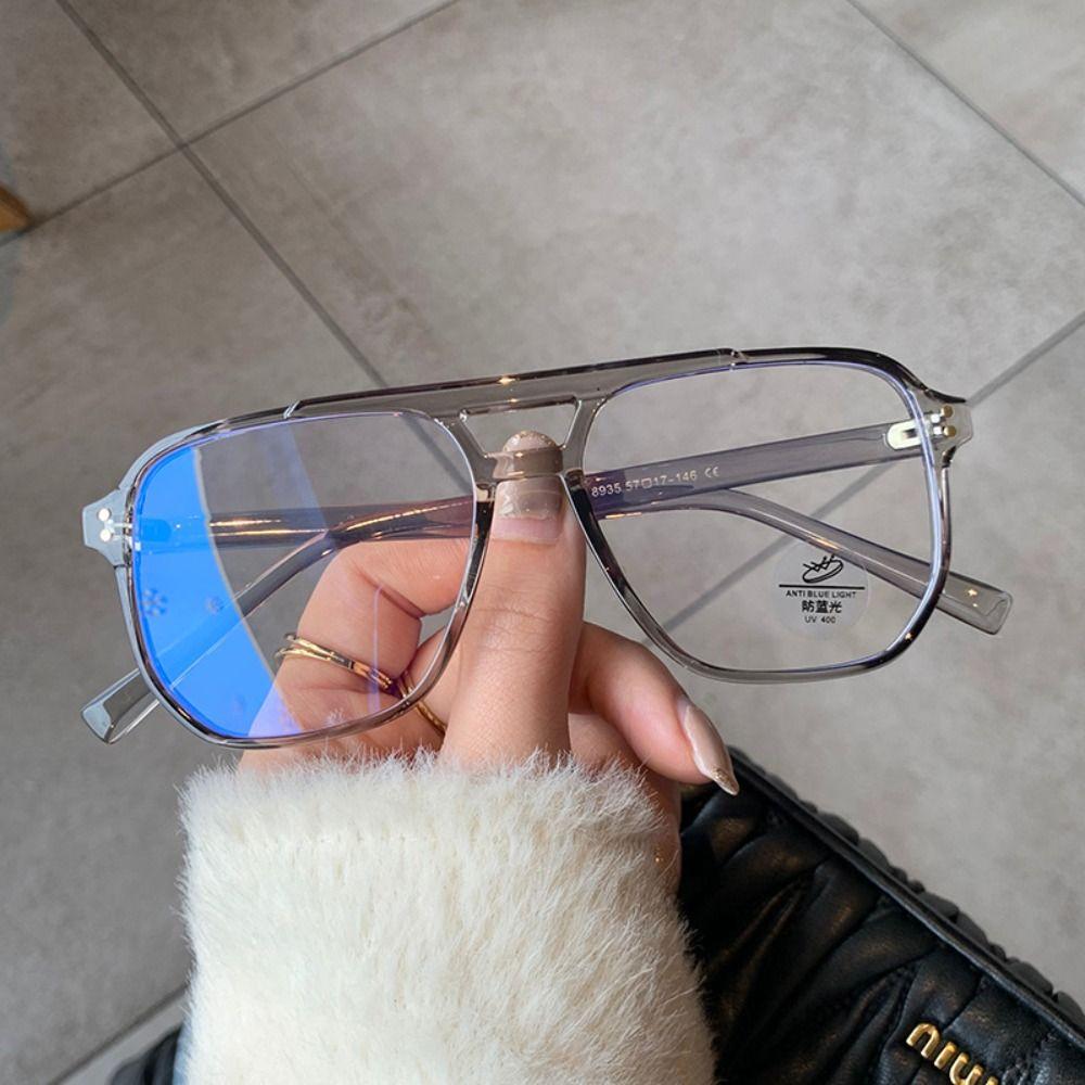 Retro Glasses Trendy Fashionable Stylish Retro Computer Glasses For Eye Strain Relief Square Eyeglasses Digital Eye Strain Retro