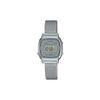 Casio Ретро маленькие часы на серебристом ремешке водонепроницаемые часы stainless steel strap кварцевый механизм stainless steel strap японские и корейские часы LA670WEM-7