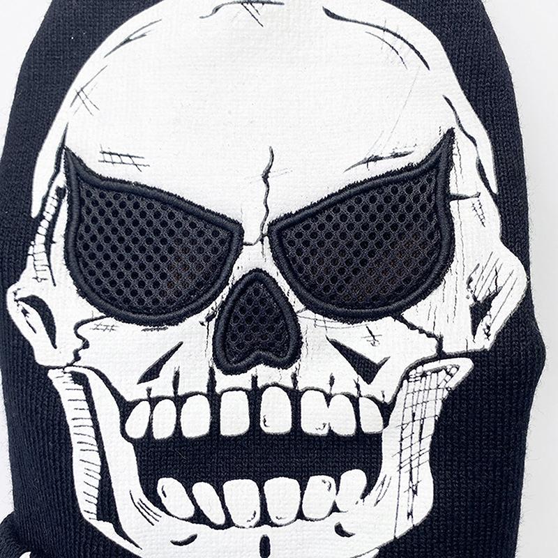 Модные Хэллоуин Скелет Призрак Перчатки Шляпа Креативные Светящиеся Полупалые Полностью Пальцевые Принт Теплые Дышащие Перчатки Подарки