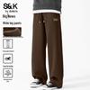 Baleno S&K Men's Vintage Loose Wide-Leg Casual Pants