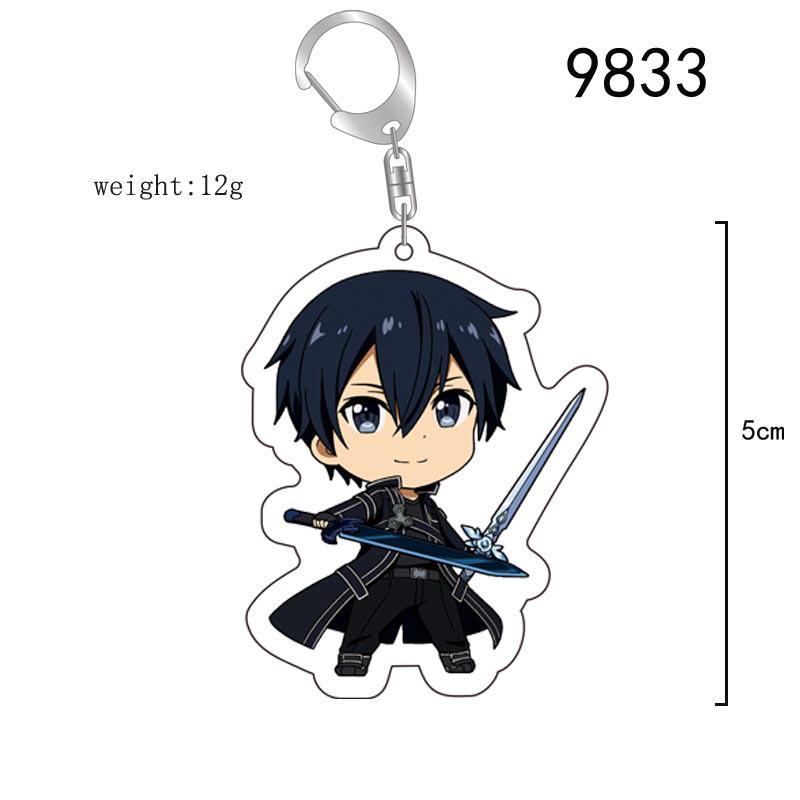 Акриловый брелок Sword Art Online: Асуна, Синон, Кирито Аниме Шарм