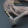 B/C Pin 2Pin Cable Upgrade Oxygen-Free Copper High-Purity With Mic Earphones Cable For KZ 2Pin 3.5mm Headphone Cord In Ear Cable