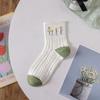 Женский комплект носков из хлопка с цветочным принтом для девочек, весна-осень, японский дышащий комплект коротких носков для студентов