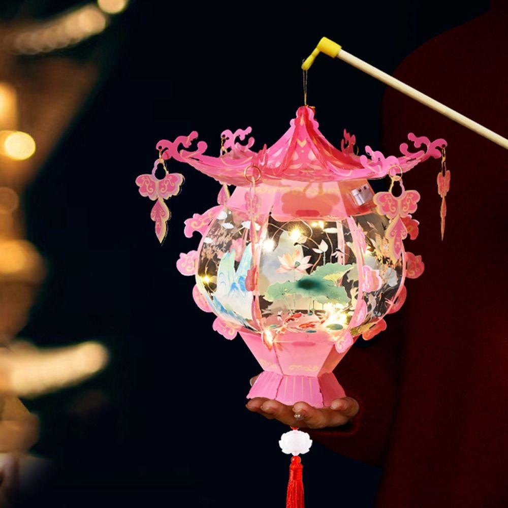 Китайский стиль Новый год Портативный Фонарь Традиционный Праздничный Фонарь Домашний Новогодний Подарок