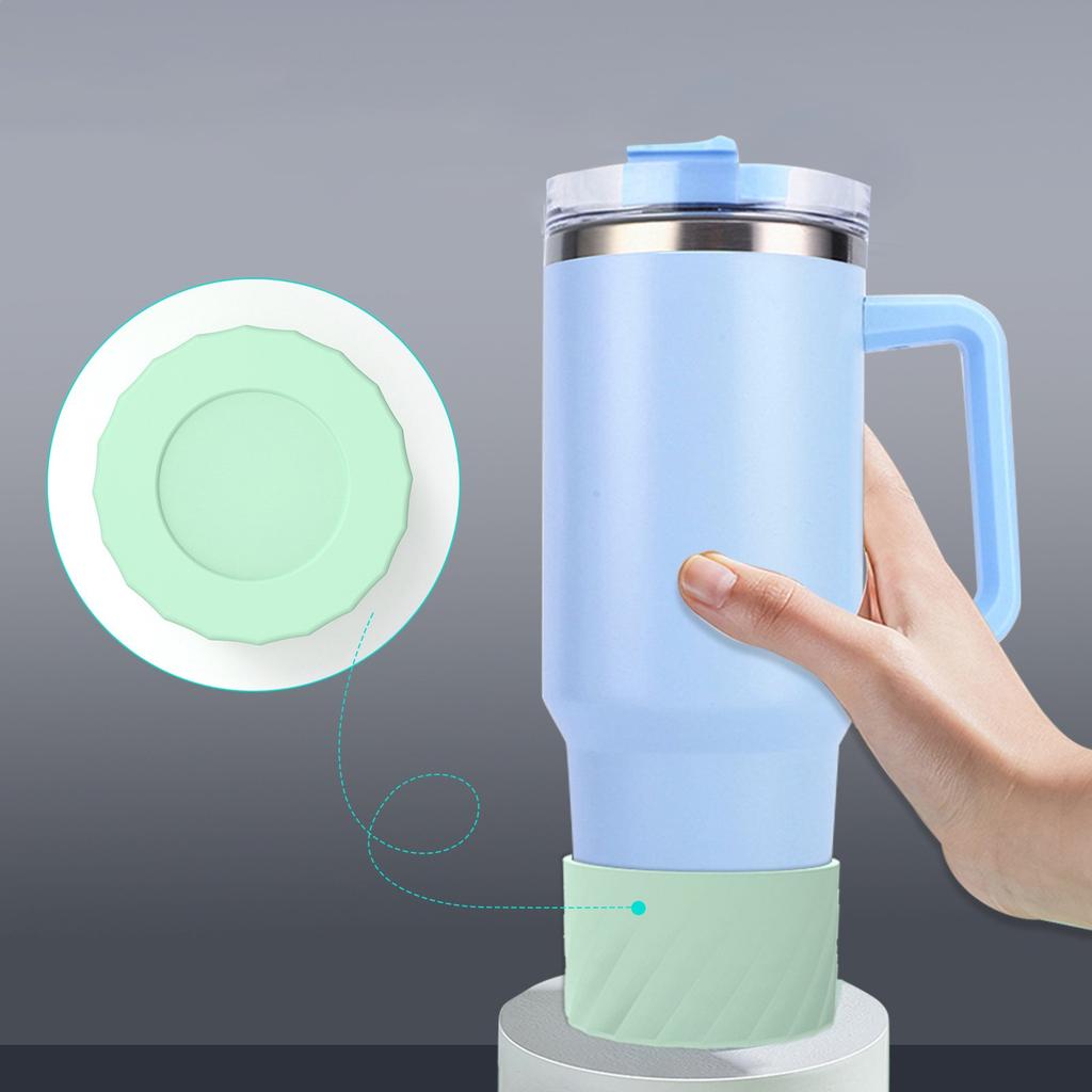 Silicone Water Cup Cover Water Cup Protective Cover Straight Non-slip Insulated Cup Cover Outdoor Sports Convenient Cup Cover