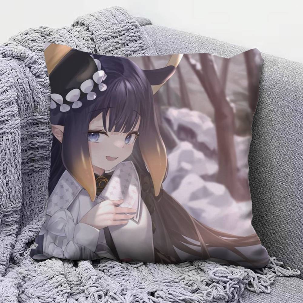 Ninomae Ina Hololive VTuber Наволочки Чехлы для Подушек Домашнего Дивана и Декоративные На Заказ