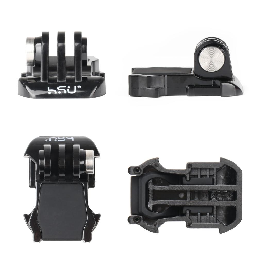 HSU Helmet Mount Accessory Set Action Camera Mount Kit Compatible with GoPro and Other Action Cameras Hero13/11/10/9/8/7/6/5