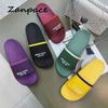 Модные летние женские домашние тапочки, удобные нескользящие шлепанцы для ванной, домашние тапочки для пар, женская обувь, утолщенные сандалии на плоской подошве