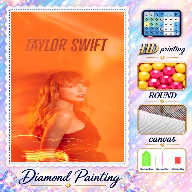 Taylor Swift Diamond Painting Kit 5D Full Drill DIY Diamond Mosaic Wall Art Home Decor