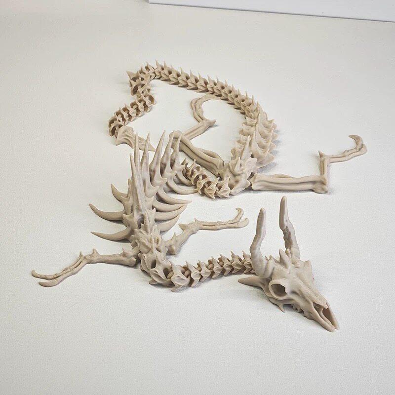 3D-печатный подвижный скелет дракона шарнирная игрушка костяной дракон настольное украшение креативный подарок для офисного декора