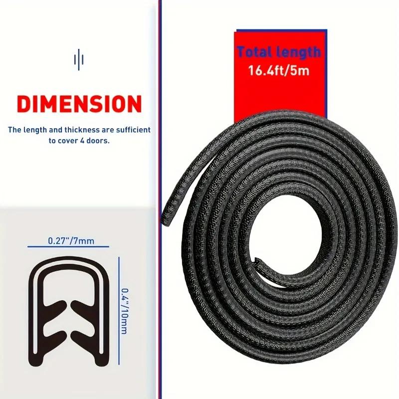 Резиновые уплотнительные полосы для дверей автомобиля Защитная кромка двери автомобиля Защита от царапин Наклейки на двери автомобиля Декоративная полоса для предотвращения столкновений