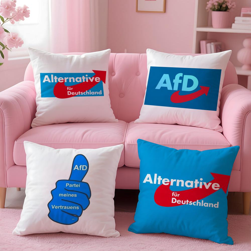 Альтернативная наволочка Afd Germany Плюшевая ткань Мягкая Двусторонняя печать Невидимая молния Чехол для диванной подушки Домашний декор