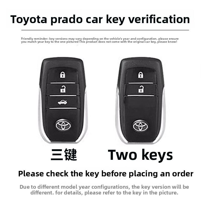 AOU1 Car Key Cover Case for Toyota Prius Camry Corolla C-HR RAV4 Prado Auris Avensis Land Cruiser - Universal Accessory Key Holder Co