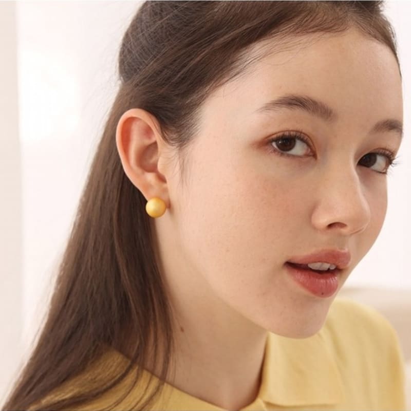 Серьги-шарики Dana Burton с тонировкой Love_12 мм