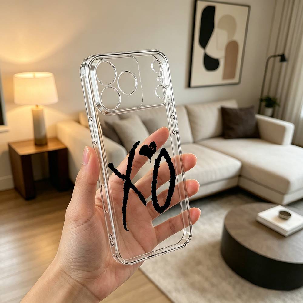 Чехол для телефона W-Weeknd X-O для iPhone 17 16 15 14 13 12 11 Mini Pro Max Plus Прозрачный чехол