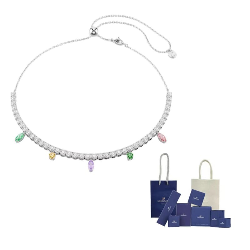 Swarovski X Ариана Гранде Кубический цирконий Swarovski, 22-каратное золото, Ожерелья женские, Белый 5737422
