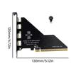 PCIe 4.0 X16 Splitter Card 4 Port PCIE X4X4X4X4 to OCulink SFF 8612 Expansion Adapter Enhances Gaming and Video Editing