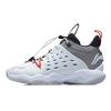 Li Ning Sonic 7 Comfortable Mid-Top Basketball Shoes Kids Sneaker White Gray YKBR026-1