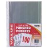 Tiger A4 Punched Pockets (Pack of 100)