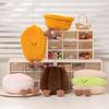 Cute Cake Madeleines Macaroon Egg Tart Dacquoise Shape Plush Toys Stuffed Cream Snack Pillow Party Decor Birthday Gift
