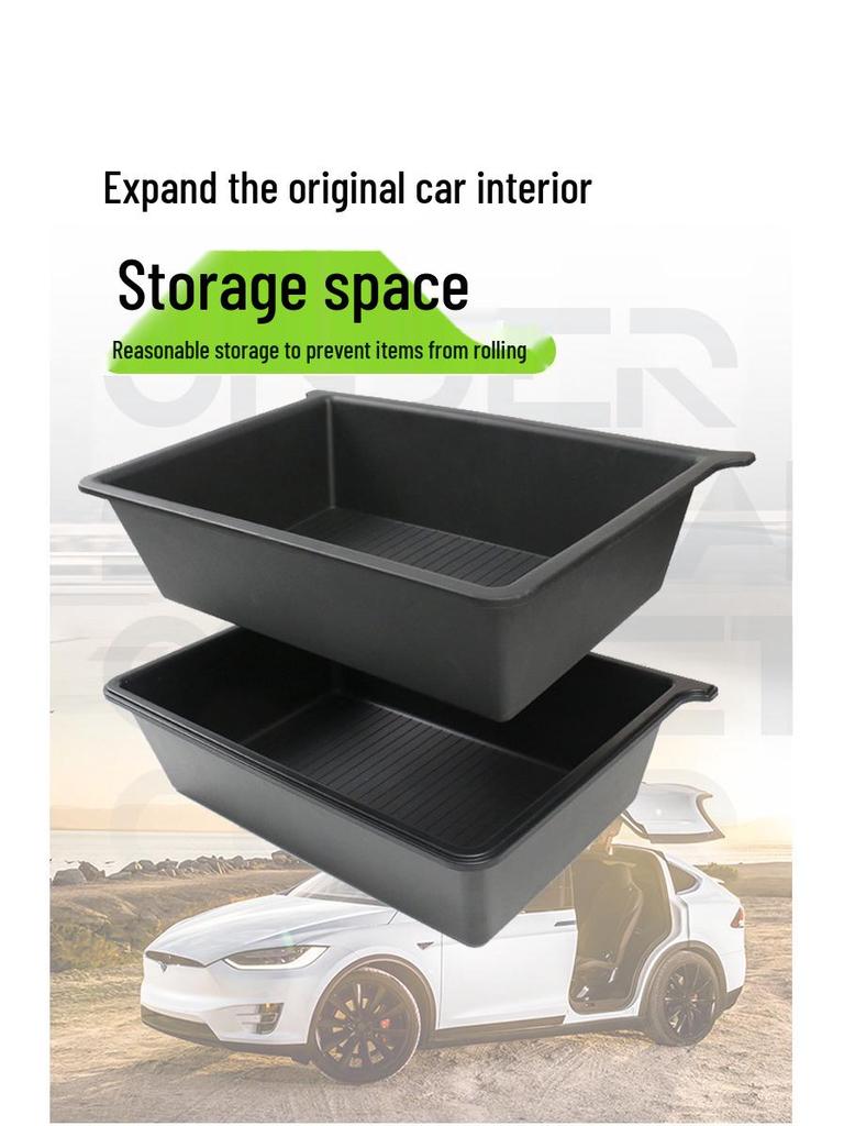 2023 Model X Under-Seat Storage Box Organizer