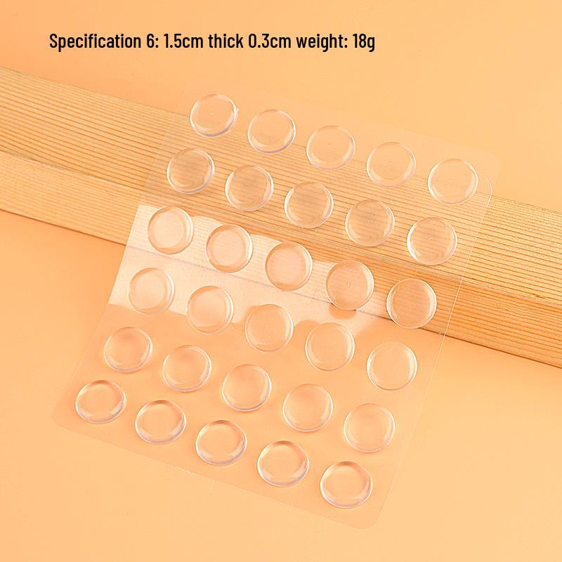 Многоразовая прозрачная силиконовая противоударная полоса и нескользящая накладка для шкафов, ящиков, стекла и стен