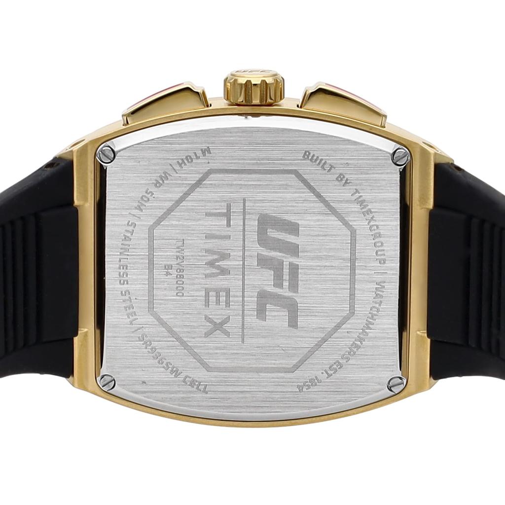 Часы UFC Animal с черным циферблатом, кварцевые, водонепроницаемые, 10 АТМ, минеральное стекло, 42 мм, TW2V88000, черные [TIMEX] мужские [Товар]