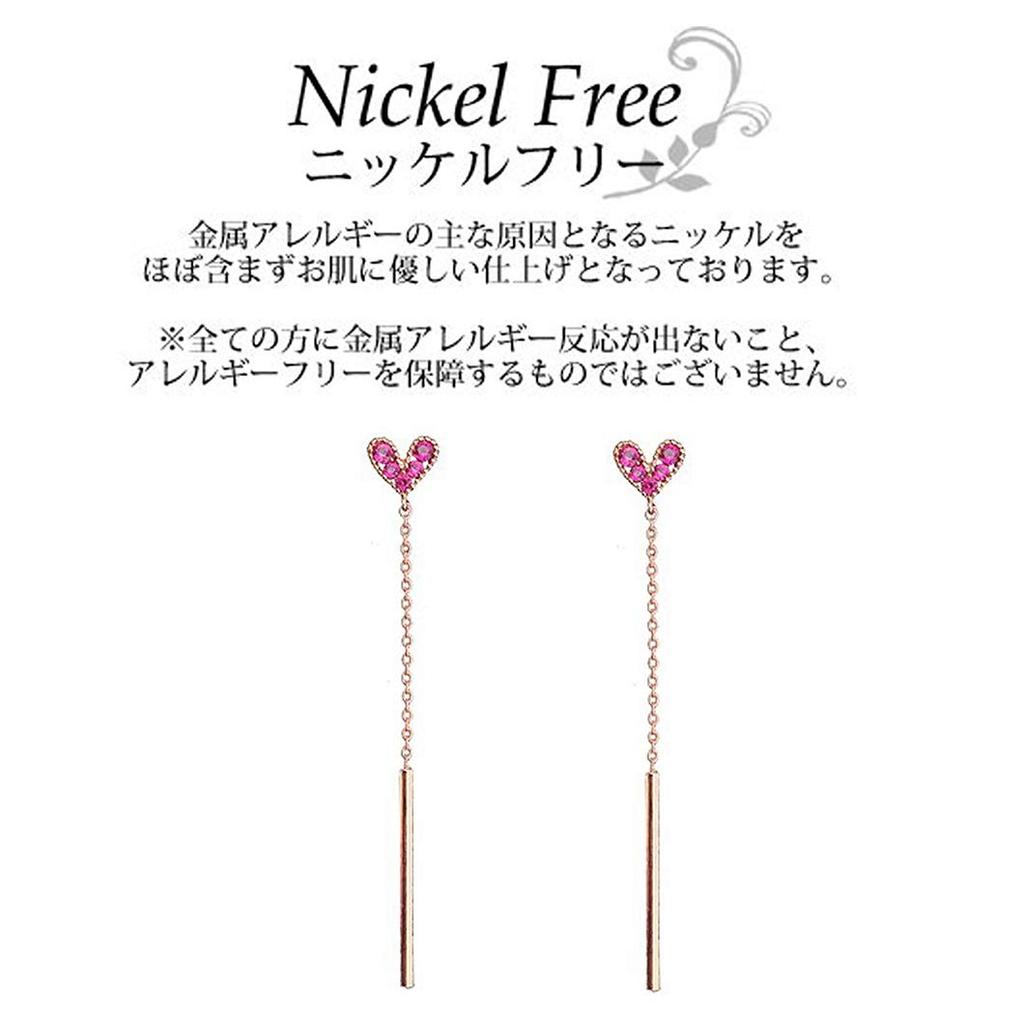 Серьги для розового цвета Гипоаллергенные (Джункун) Женщины, Популярное, Взрослые, Сердце, Золото, Металл, (Длинные серьги)