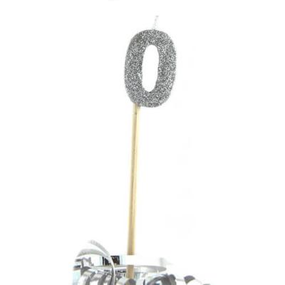 Свеча Alpen Glitter Long Stick (Серебряный) (0)