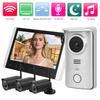 2.4G Wireless Video Intercom 7in TFT LCD Doorbell Swipes Card Night Vision Visual Doorphone with 3