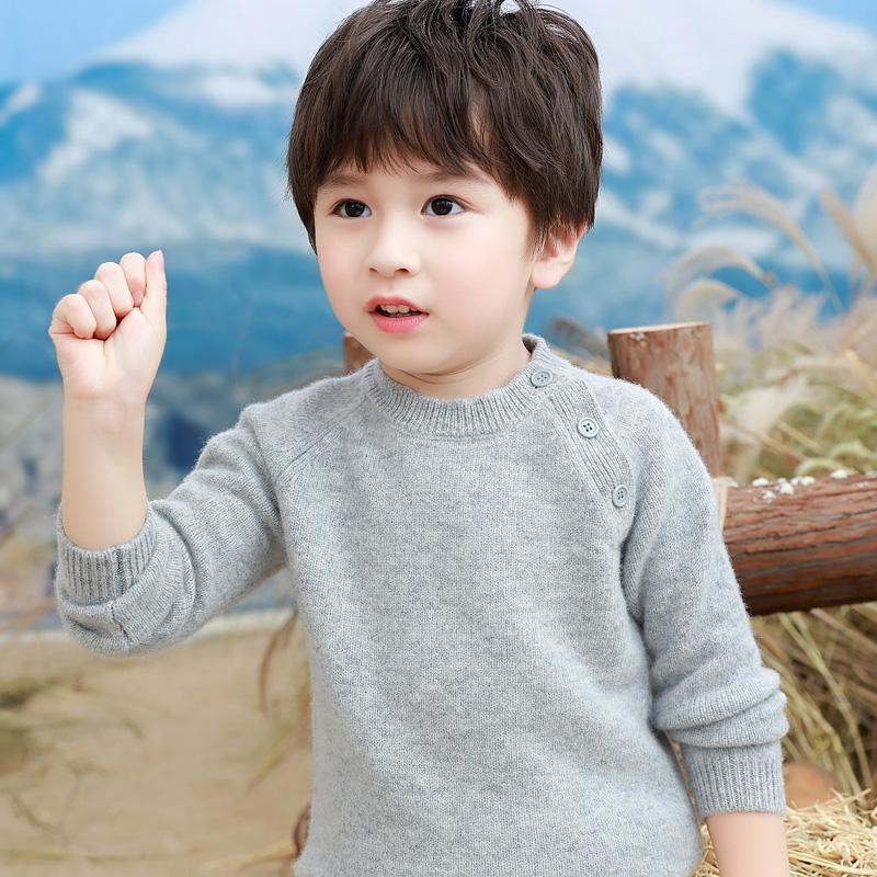 Kids Sweater 100% Merino Wool Turtleneck Children Winter Thick Wool Pullover Soft Warm Autumn Jumper Knit Top Long Sleeve