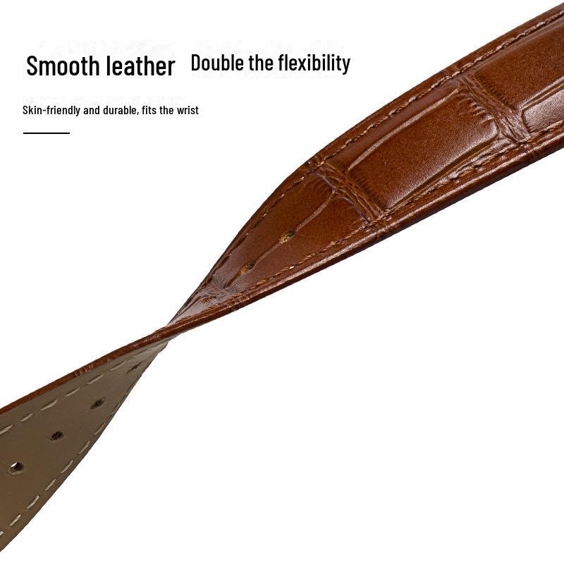 Синий воздушный шар водонепроницаемый ремешок для часов из натуральной кожи для мужчин и женщин - высококачественная коровья кожа, выпуклый интерфейс