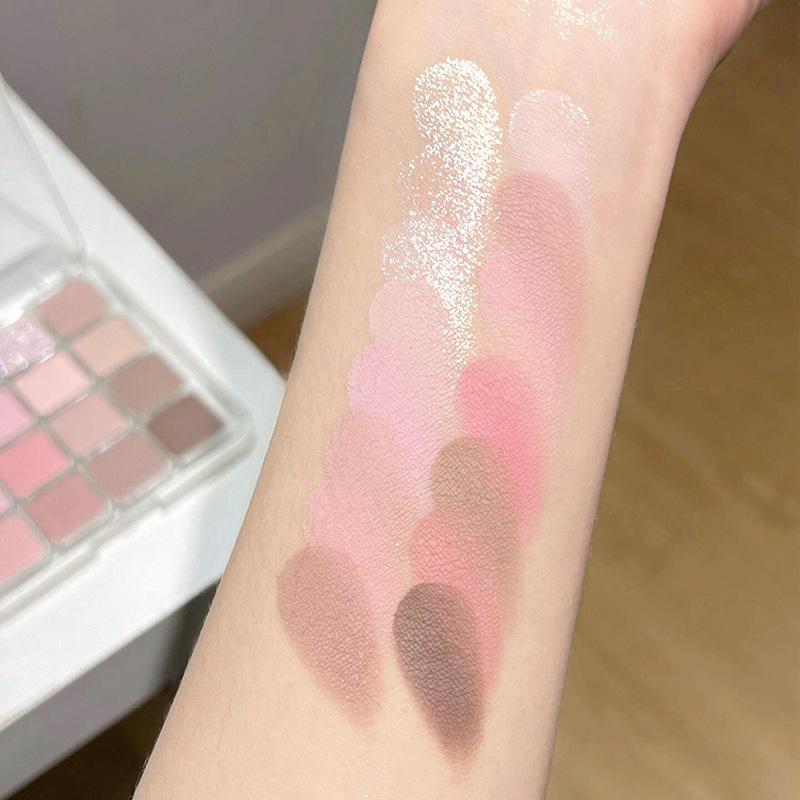 Простая шестнадцатицветная палетка теней для век, многоцветные перламутровые матовые тени для век, интегрированная палетка