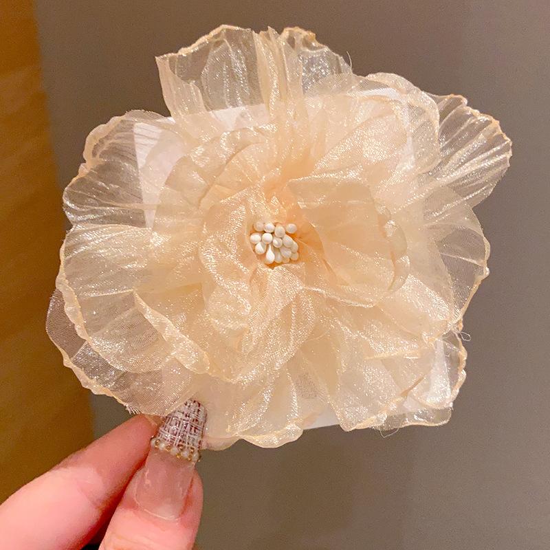 Children's Flower Hair Clip Super Fairy Beauty Little Girl Top Clip Summer Girl Clip Hair Ornament Baby Hair Clip