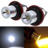 1Pc E39 E60 E87 X5 Led Angel Eye Ring Marker Side Light White Yellow Led Bulbs