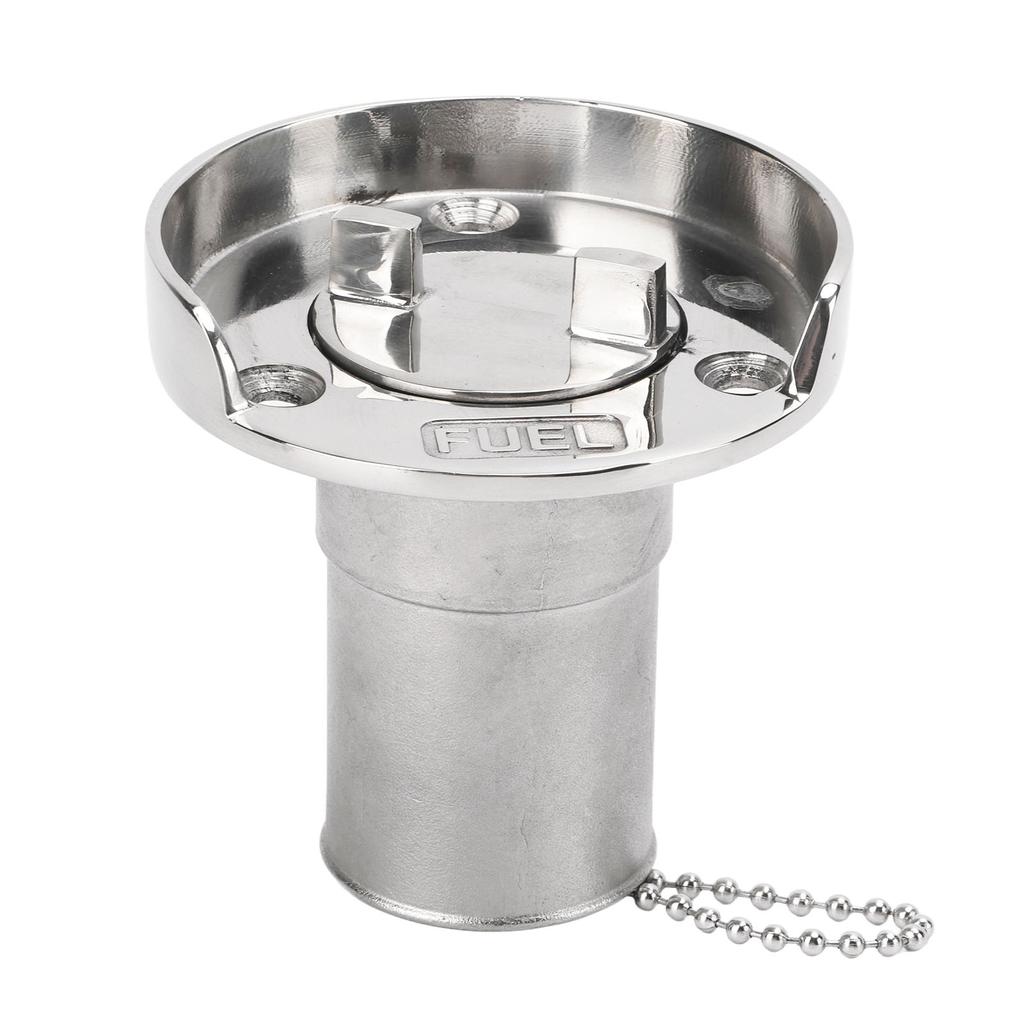 1.5in Boat Deck Filler with Cap Fill Gas Fuel Diesel Stainless Steel for Marine Yachts Caravans RVs Trucks Trailers