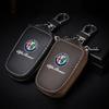 For Alfa Romeo 2026 Hot Sticker Car Keychain Key Protector Bag Key Holder Case Keyring Wallet For Alfa Romeo giulietta 159 mito 