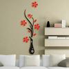 DIY Home Room Decor 3D Vase Flower Tree Wall Sticker Removable Decal 30x80cm