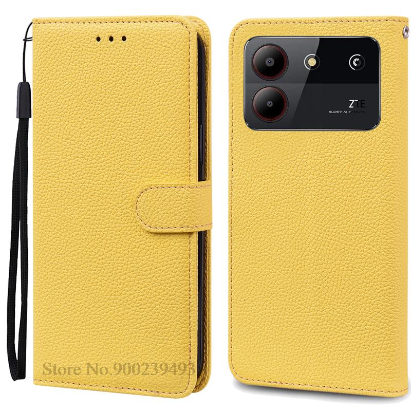 Для ZTE Blade A54 чехол кожаный кошелек флип чехол для ZTE Blade A54 чехол Coque Fundas для ZTE Blade A54 чехол для телефона бампер