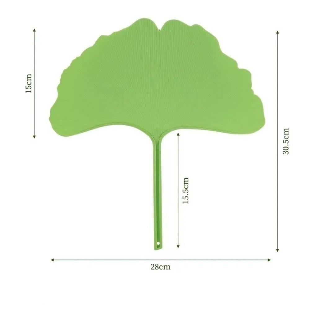 Durable Ginkgo Biloba Fan Artificial Summer Cooling Fan Portable Apricot Fan Summer