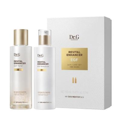 Revital Enhancer EGF Набор для ухода за кожей 2 шага Тонер Эмульсия Антивозрастной уход