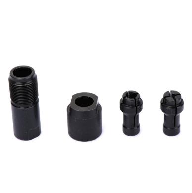 M10 Threaded Adapter Set 6mm and 3mm Four Piece Kit Includes Threaded Sleeve Nut and Two Collets for Precision Fitting Applications
