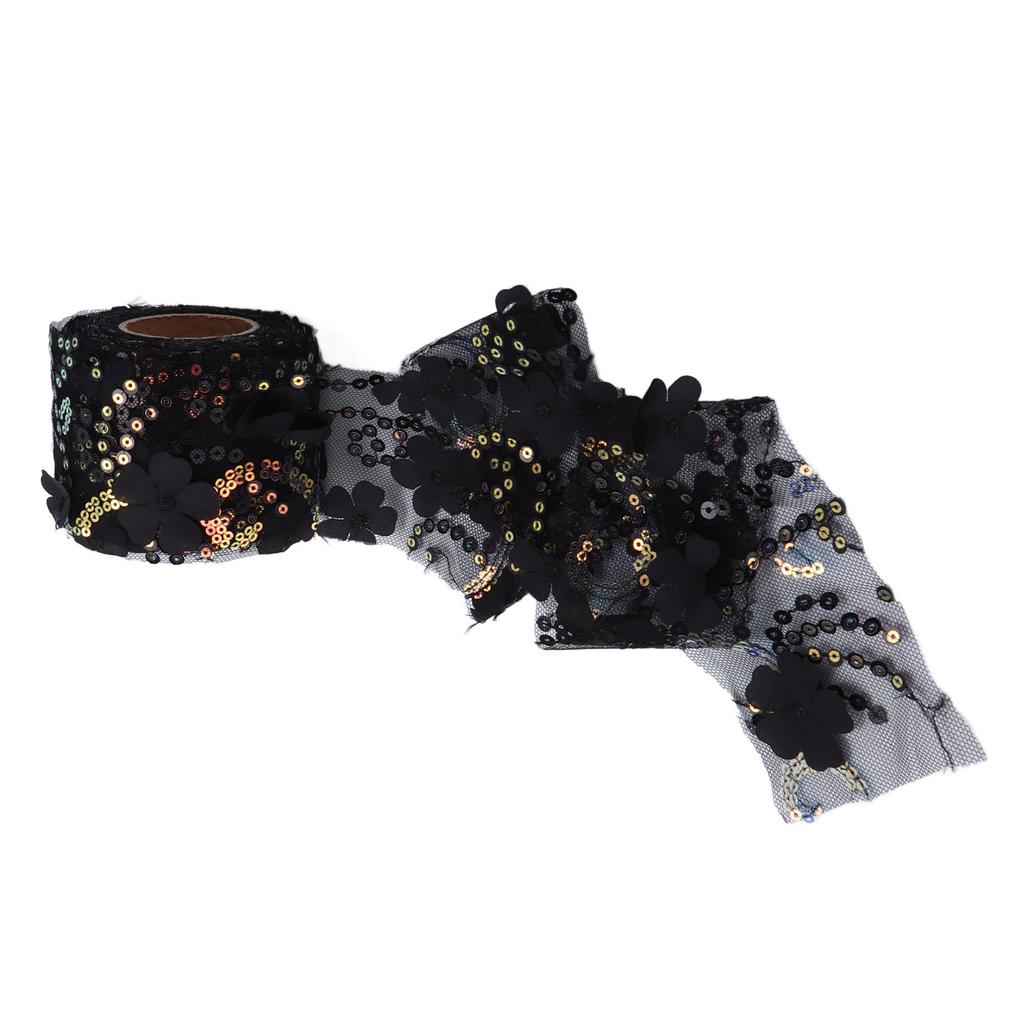 Tulle Fabric DIY Craft Abrasion Resistance Little Flash Portable Polyester Sequined Tulle Roll
