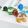 Cute Glass Turtle Miniature Figurine Japan Style Cartoon Sea Animal Ornaments Aquarium Fish Tank Kawaii Decor Accessories