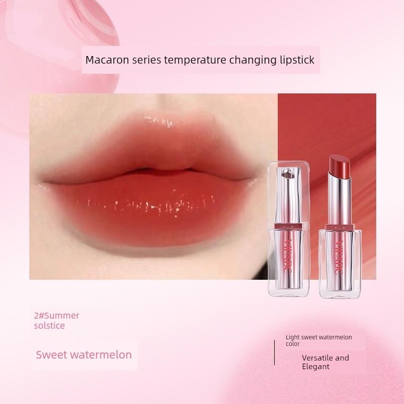 Goddess Macaron Color-Changing Lipstick Nude Lipstick Moisturizing and Hydrating Non-Stick Cup Non-Fading Water-Gloss Mirror Lipstick
