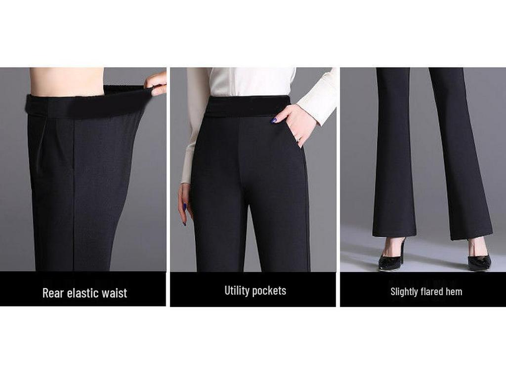 Женские универсальные брюки клеш в корейском стиле - Весенне-осенний повседневный свободный крой
