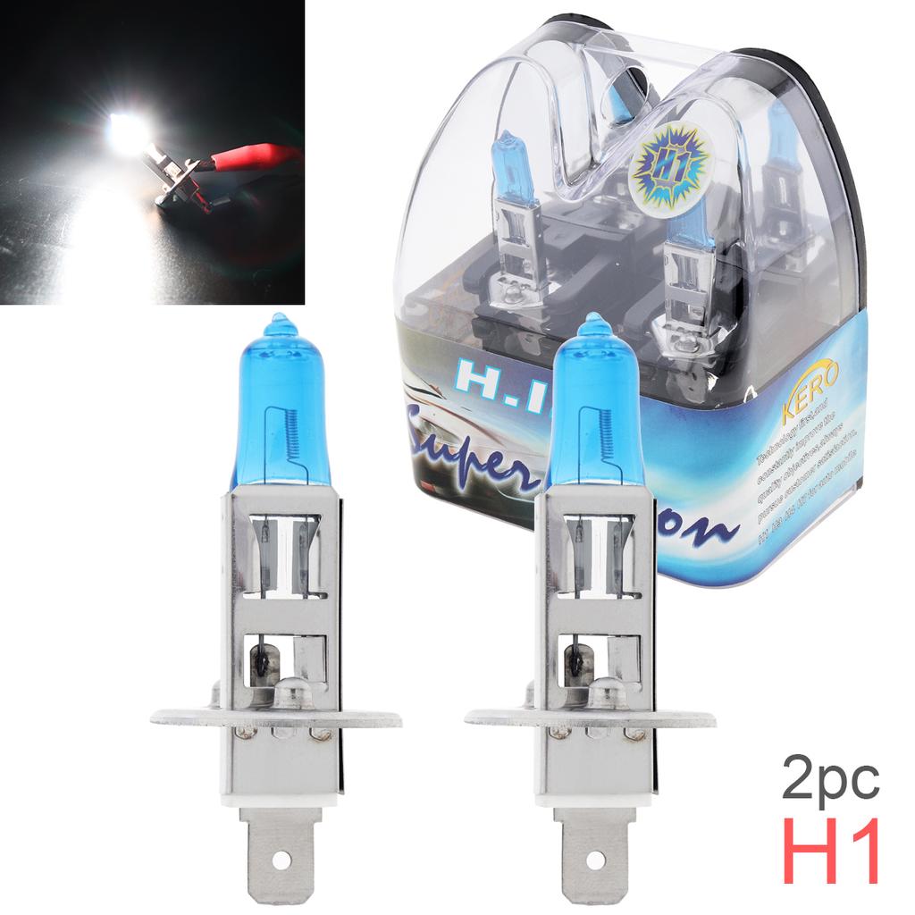 2pcs 12V 6000K White Light Super Bright Car Xenon Halogen Lamp Auto Front Headlight Fog Bulb