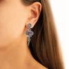 925 Silver Amethyst Sterling Gemstone Earring Jewelry Handmade Earrings Purple
