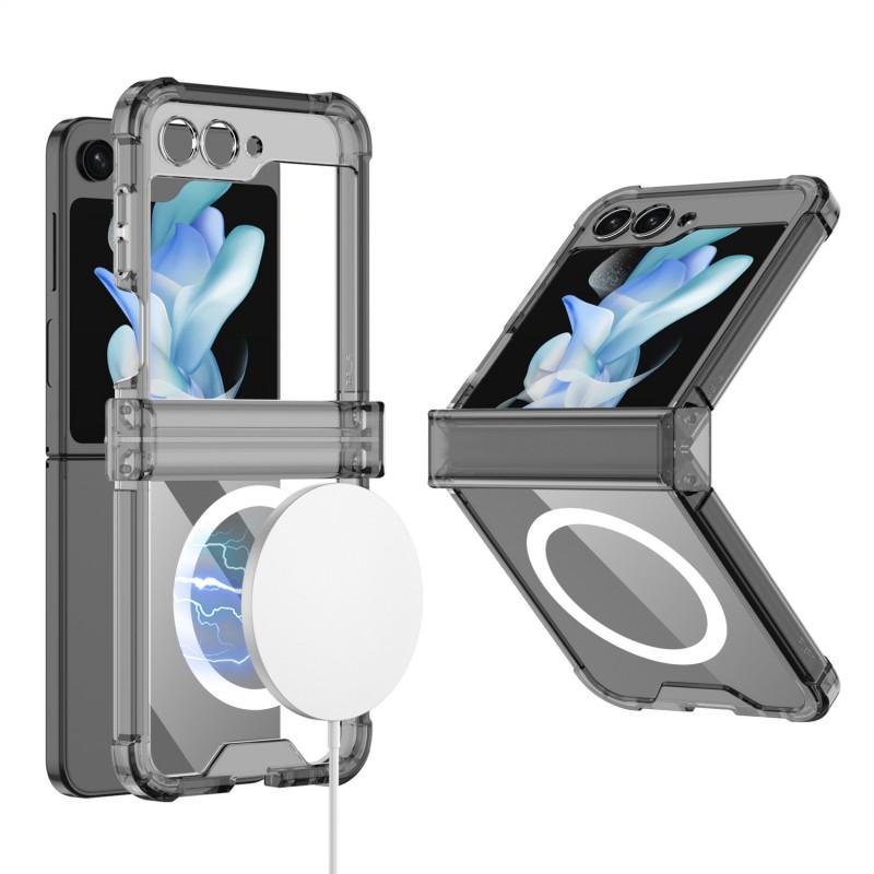 Shockproof Protective Case Galaxy Z Flip 7 6 5 4 3 Airbag Hinge Wireless Charging Compatible Magnetic Ring